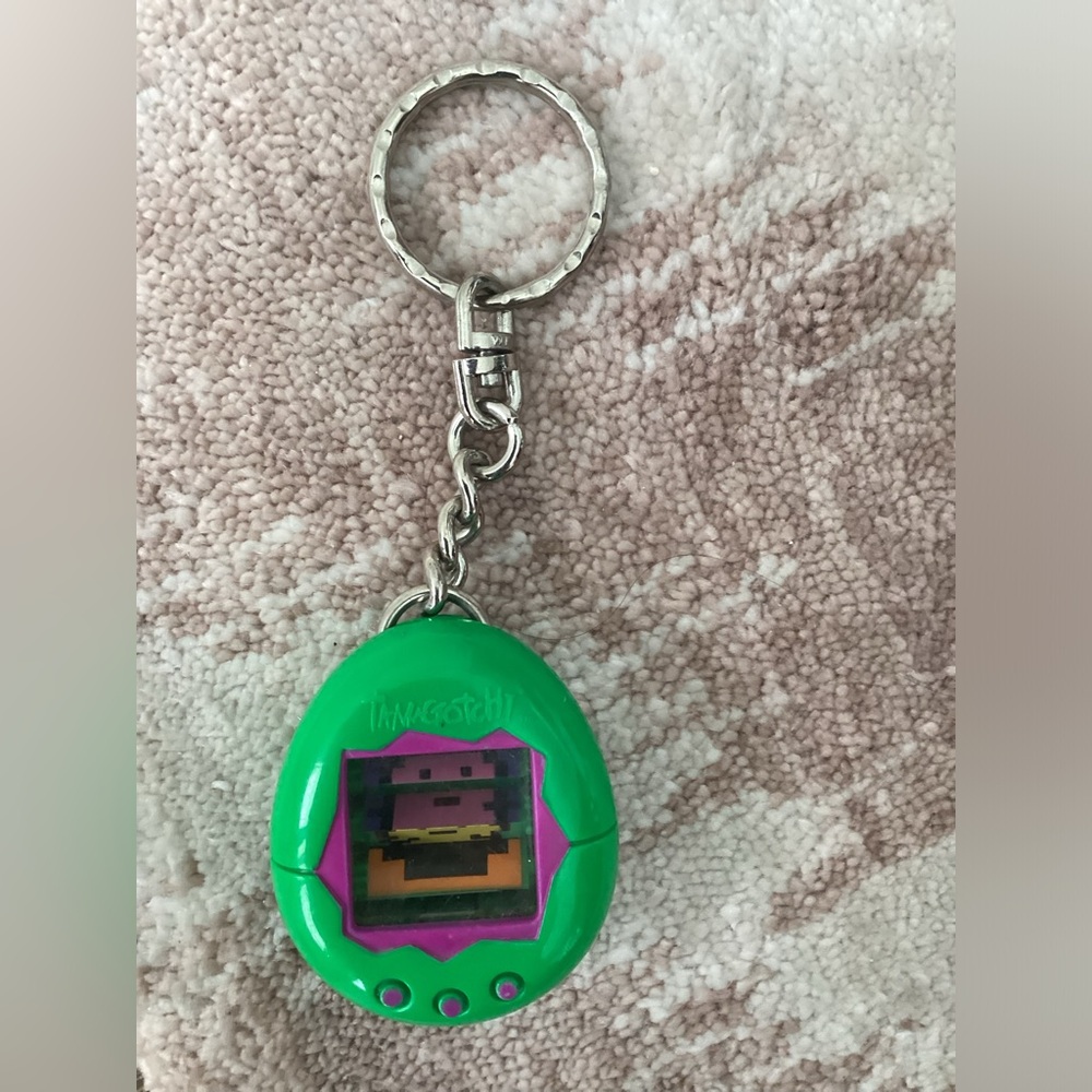 Vintage Y2K 1998 MCDONALDS TAMAGOTCHI By Bandi Key Chain Bag Charm Nostalgic